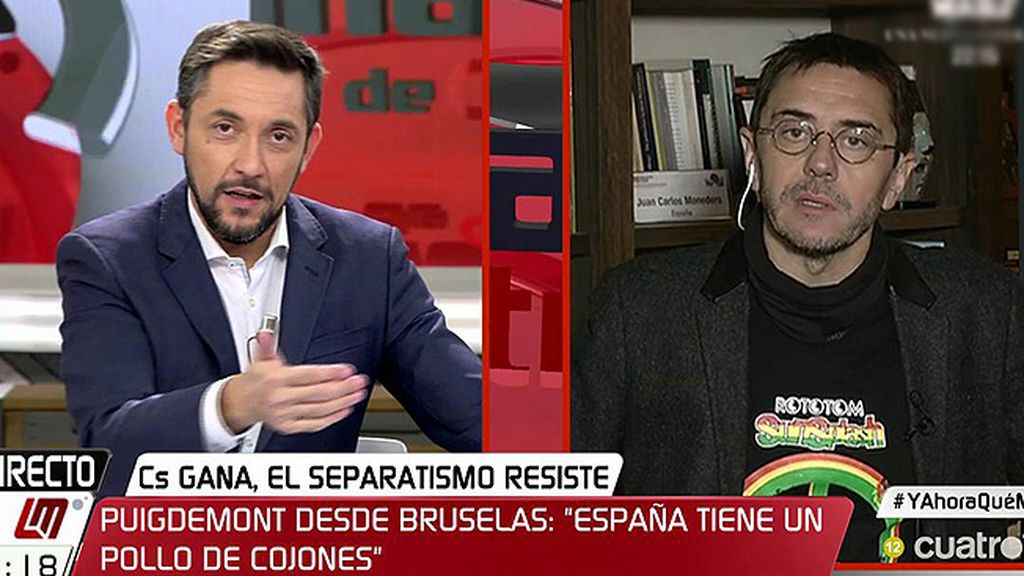 Juan Carlos Monedero: “Queremos que la gente se haga española a hostias”