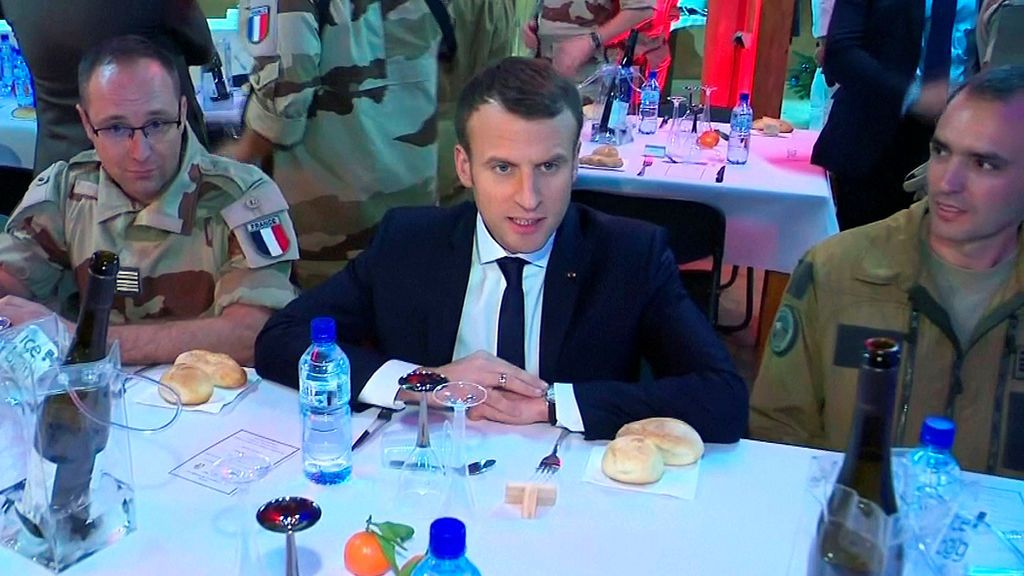 Macron felicita la Navidad a los militares franceses desplegados en Níger