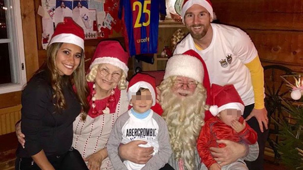 Leo Messi y Antonella han pasado la Navidad con el mismísimo Papá Noel