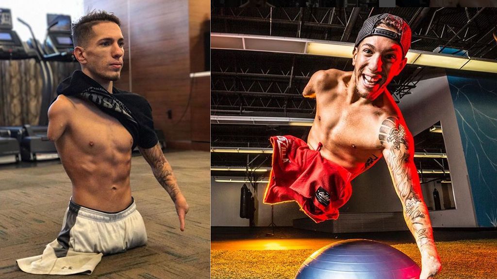 'Nick Santo': de nacer sin piernas y sin un brazo, a convertirse en influencer del fitness a los 21 años 💪