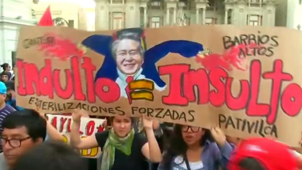 Nuevas protestas en Perú por el indulto a Fujimori