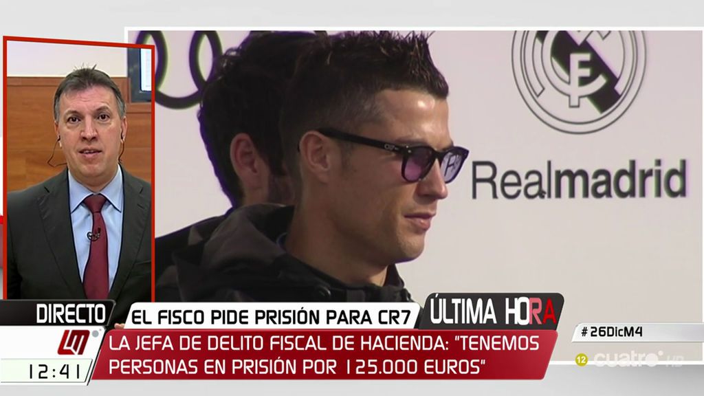 El fisco quiere llevar a la cárcel a Cristiano Ronaldo