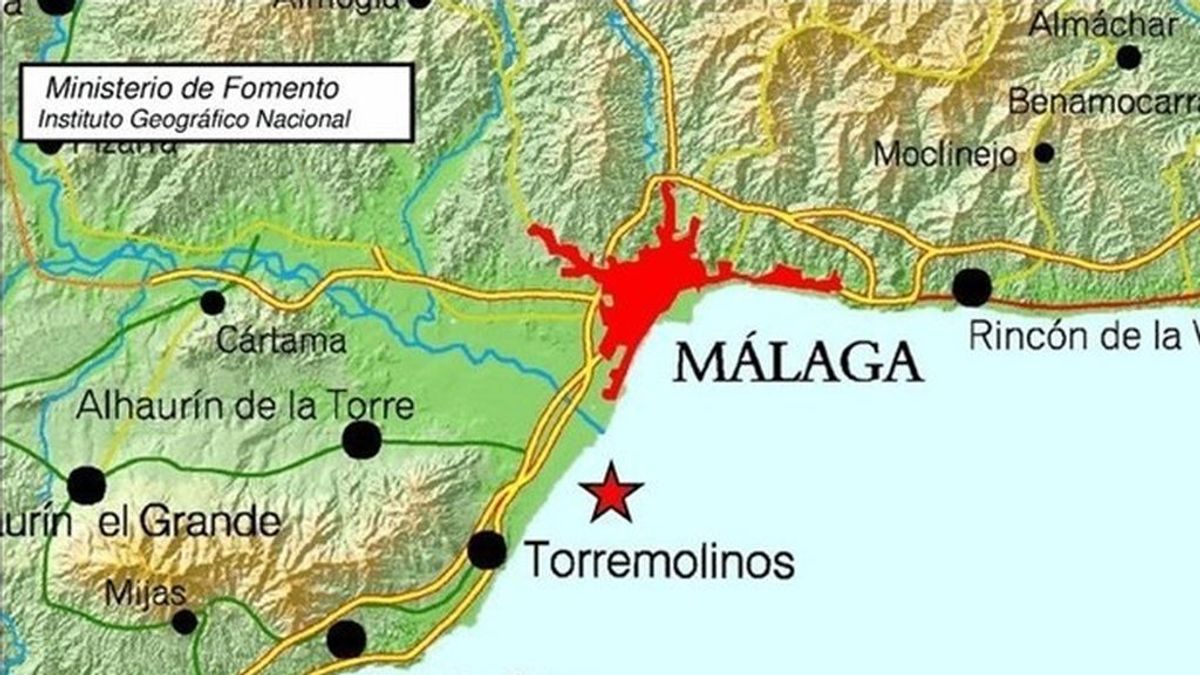 Se registran dos terremotos de tres grados de magnitud en Torremolinos (Málaga)