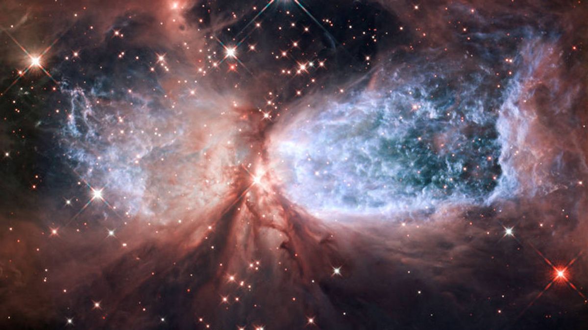Mil colores y un 'angel de nieve': la increíble imagen con la que la NASA nos ha felicitado la Navidad