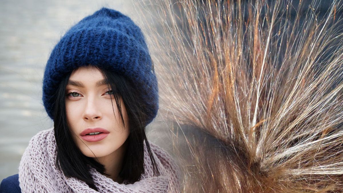 Cómo evitar que se te electrifique el pelo con el gorro de la lana para el frío