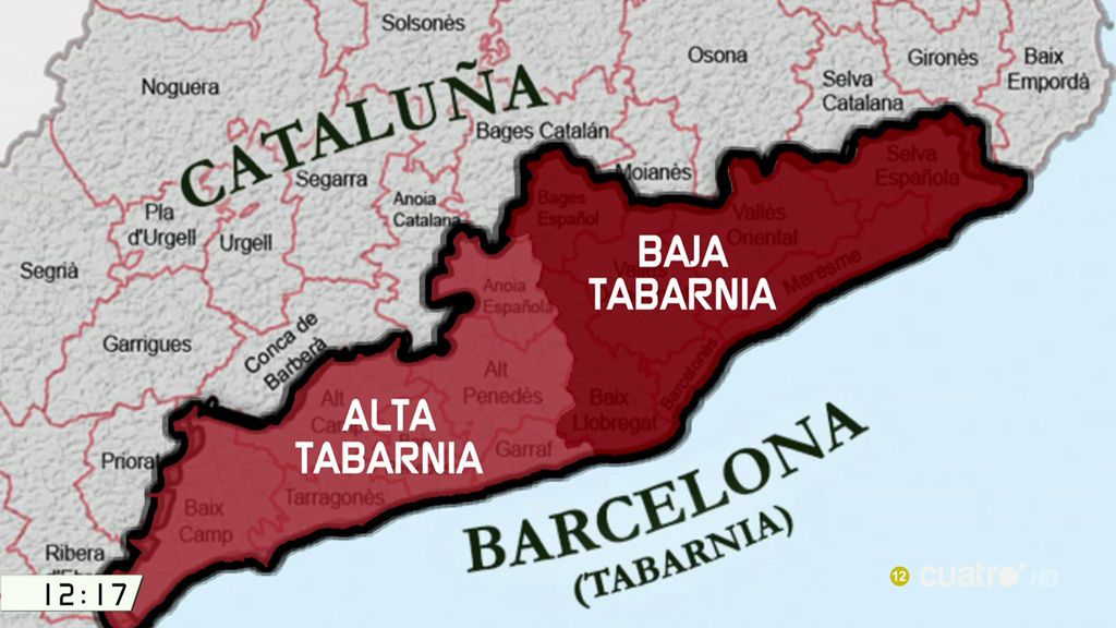 Una plataforma crea Tabarnia, una CCAA que separaría Barcelona y Tarragona de Cataluña