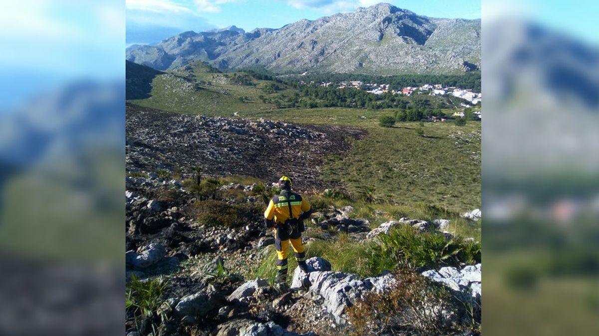 Extinguido el incendio forestal de Pollença, que ha quemado 79,5 hectáreas de matorral