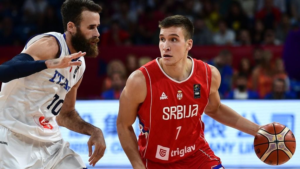 Imagen del encuentro entre Italia y Serbia en el Eurobasket 2017