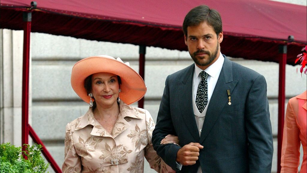 Carmen Franco y su nieto, Luis Alfonso de Borbón