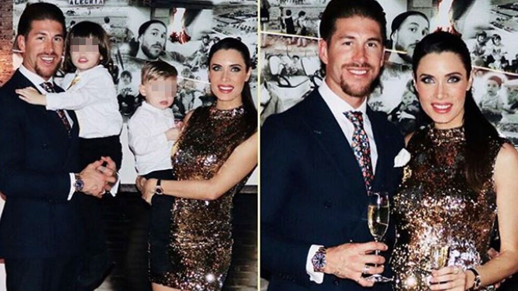 Pilar Rubio y Sergio Ramos brindan por un año especial