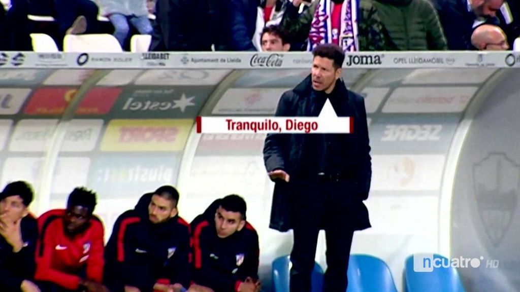 La preocupación de Simeone al ver a Diego Costa cojeando tras su primer gol