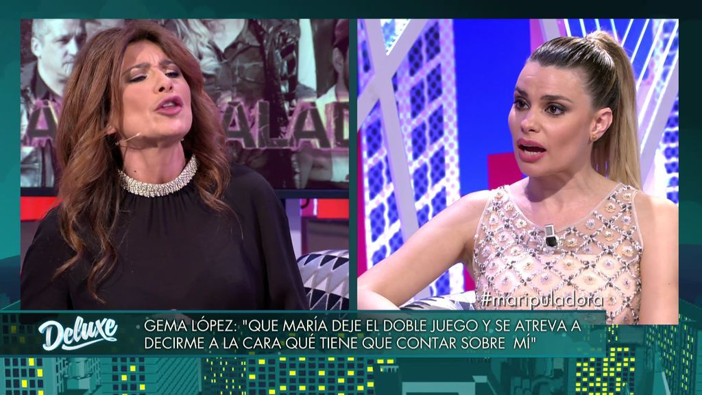 Gema López se enfrenta a María Lapiedra: "Lo que dices de mí me lo dices a la cara"