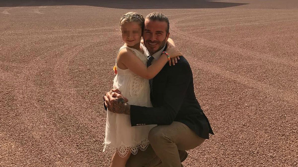 David Beckham y su hija, Harper Seven ahora son 'La Dama y el Vagabundo'