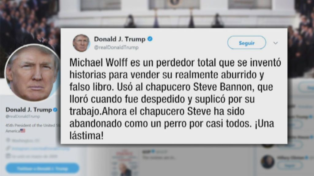 Donald Trump: “Michael Wolf es un perdedor total, que se inventa historias”