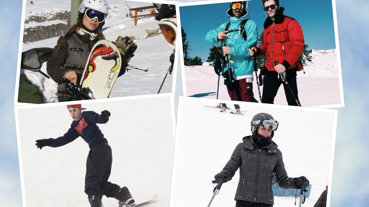 Celebrities en la nieve: Famosos esquiadores vs snowboarders