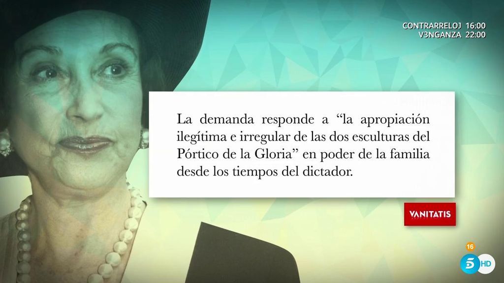 Carmen Franco recibió una demanda por apropiación indebida horas antes de morir