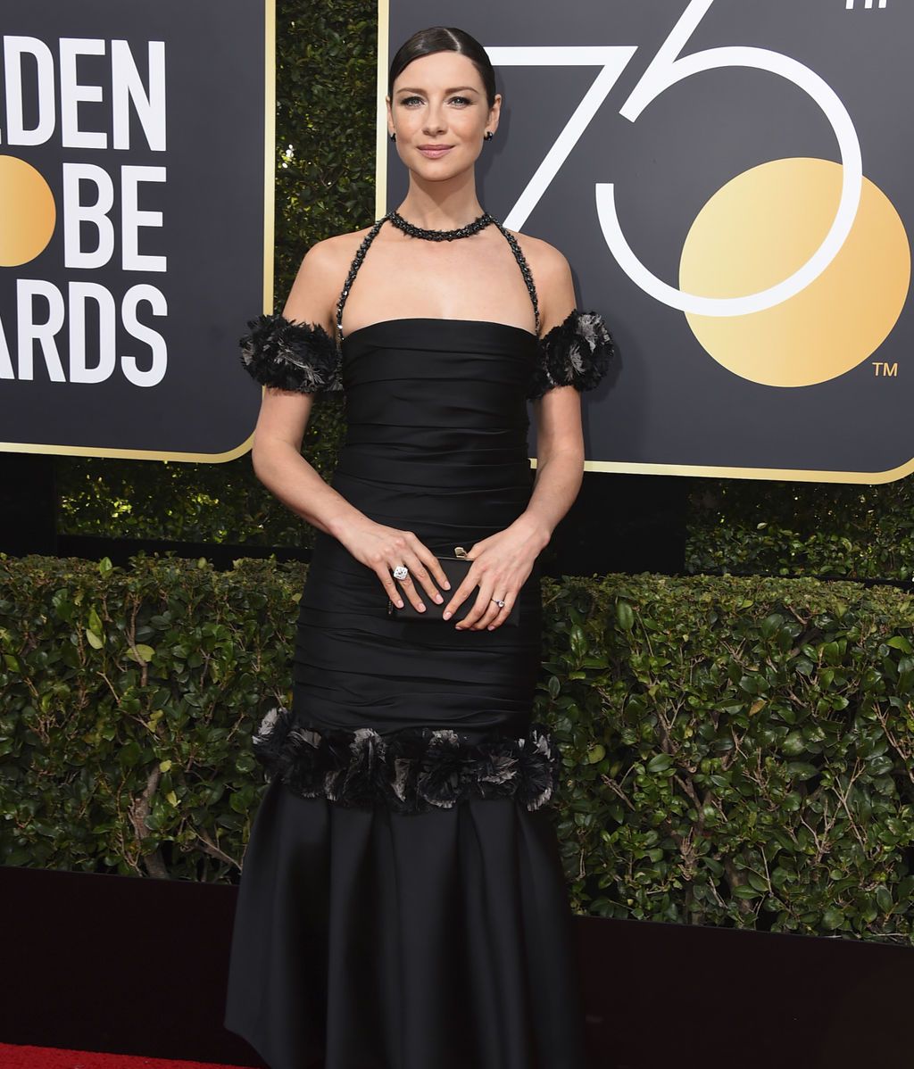 La alfombra 'negra' de los Globos de Oro contra el abuso sexual, foto a foto