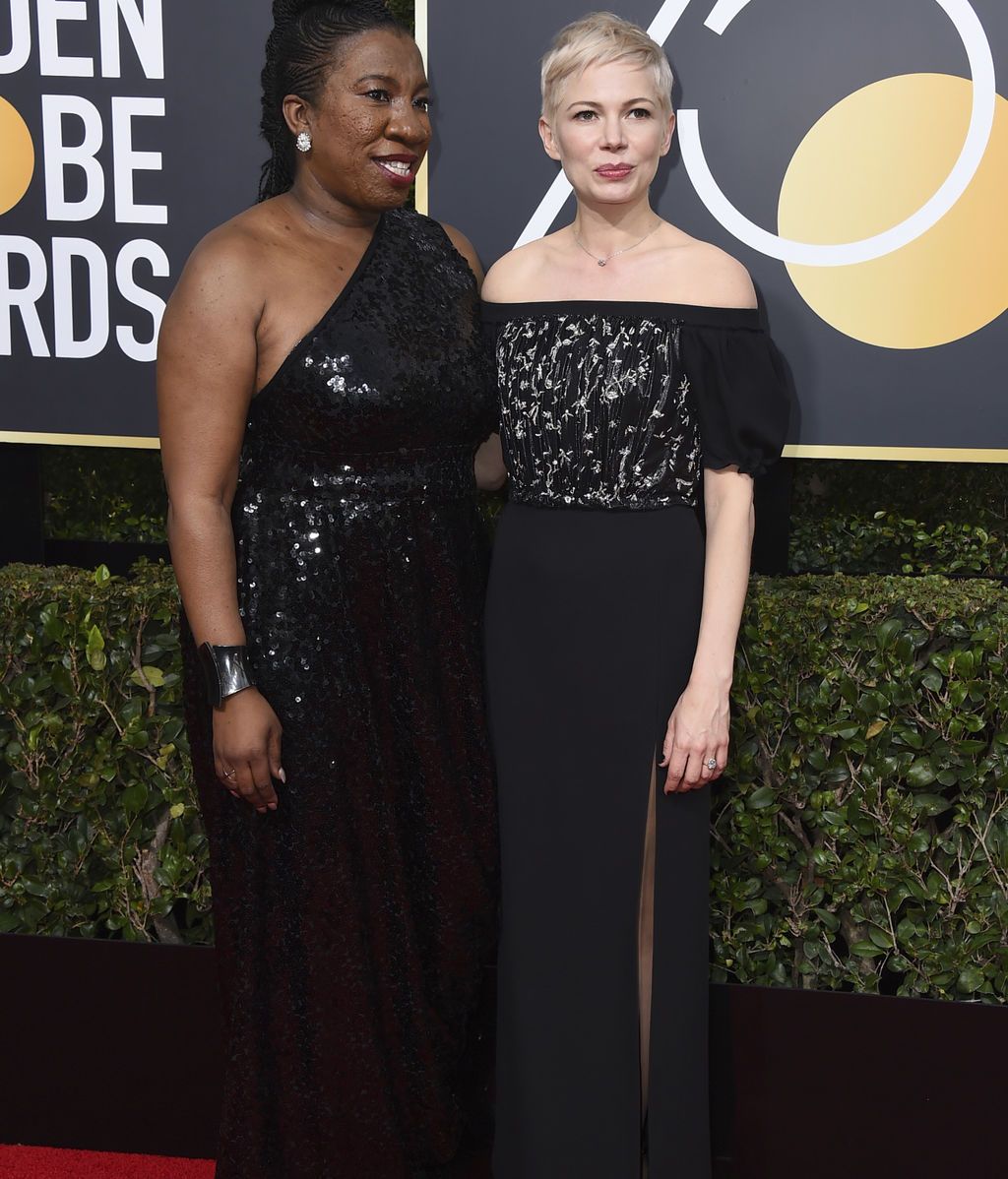 La alfombra 'negra' de los Globos de Oro contra el abuso sexual, foto a foto