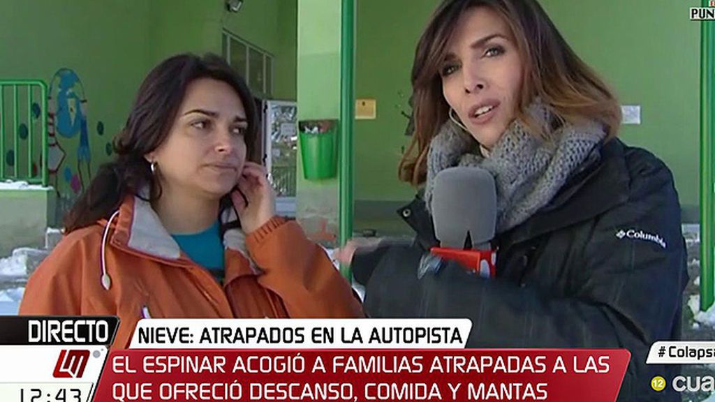 Alicia Palomo, alcaldesa de El Espinar: "Hemos visto de todo, la gente llegaba congelada"