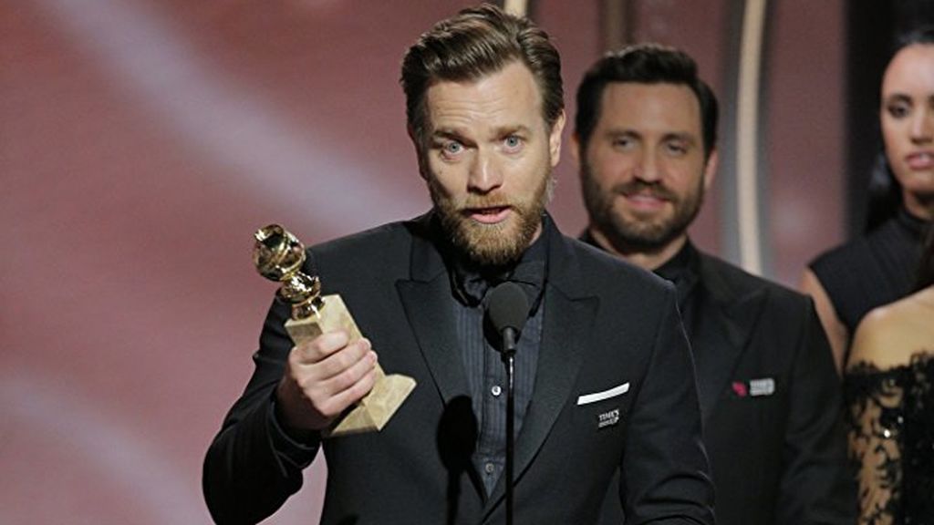 Ewan McGregor, en la 75º edición de los Globos de oro.