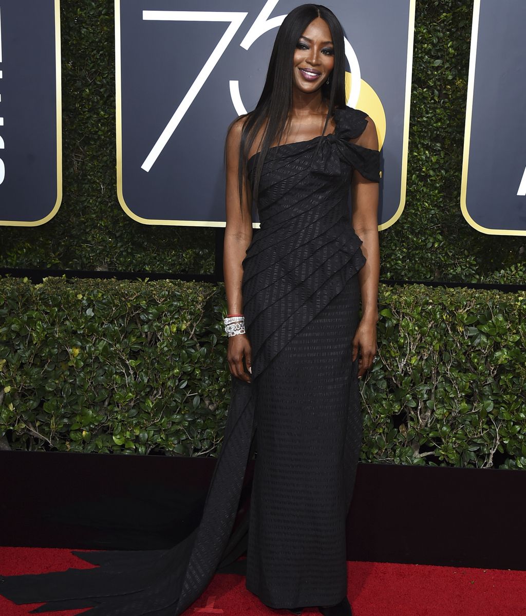 La alfombra 'negra' de los Globos de Oro contra el abuso sexual, foto a foto