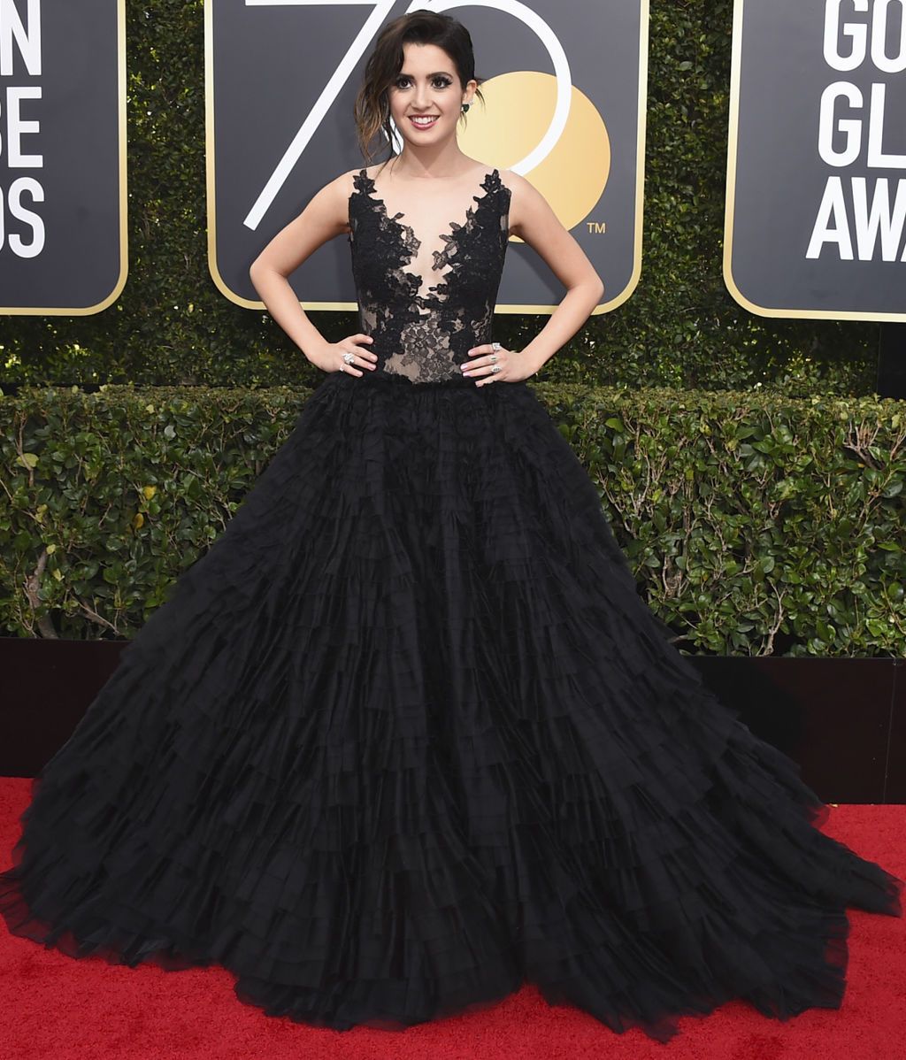 La alfombra 'negra' de los Globos de Oro contra el abuso sexual, foto a foto