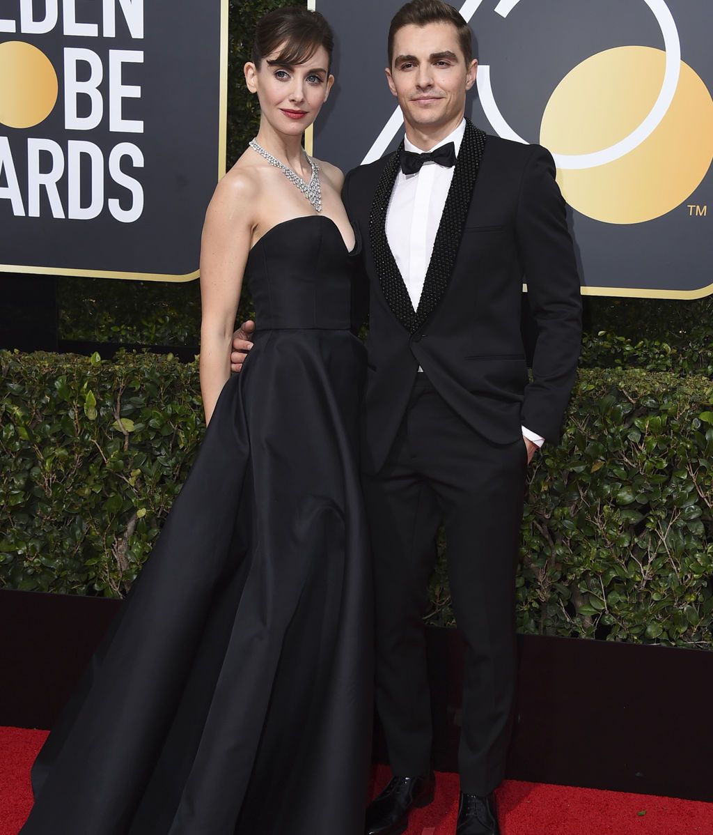 La alfombra 'negra' de los Globos de Oro contra el abuso sexual, foto a foto