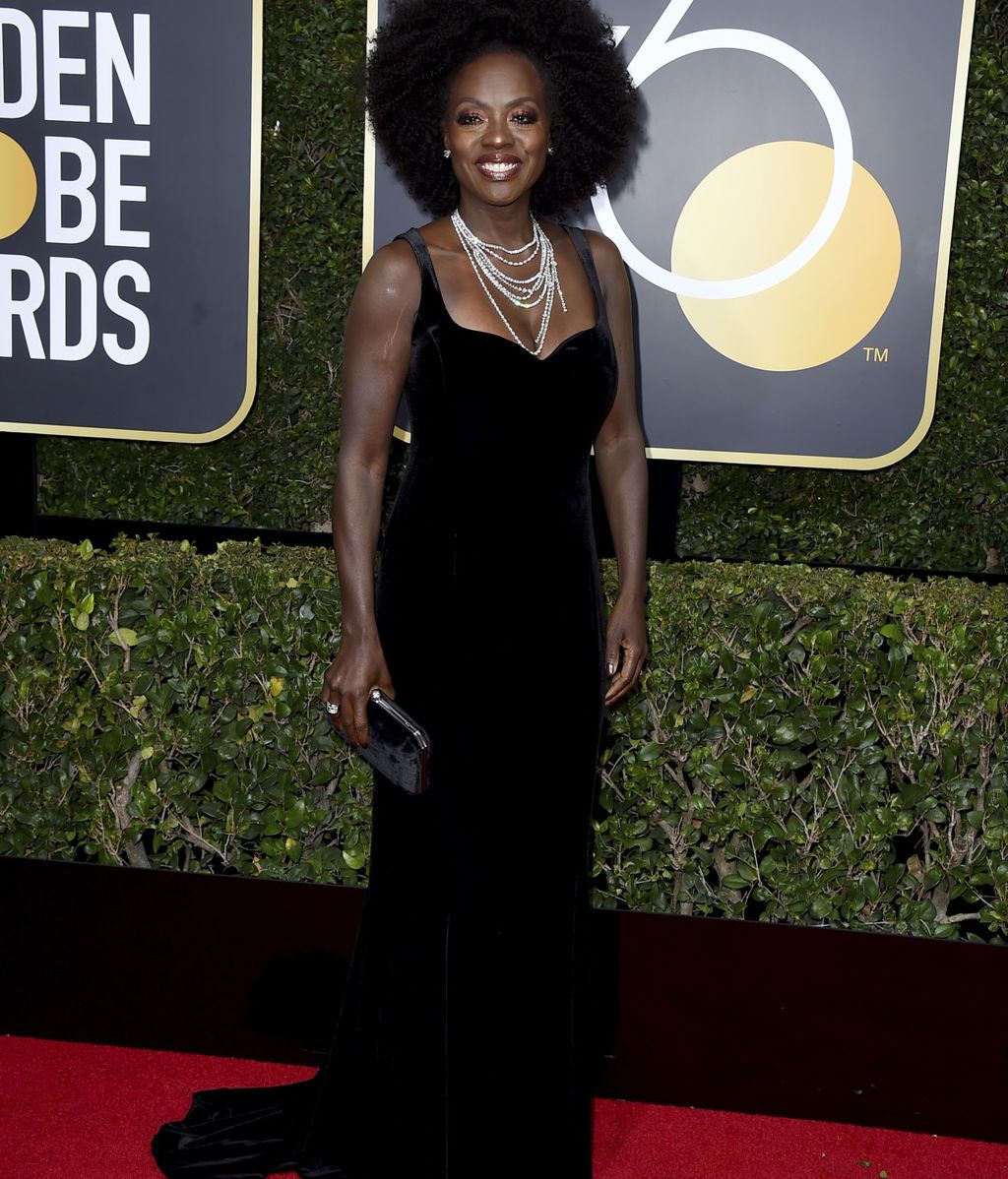 La alfombra 'negra' de los Globos de Oro contra el abuso sexual, foto a foto