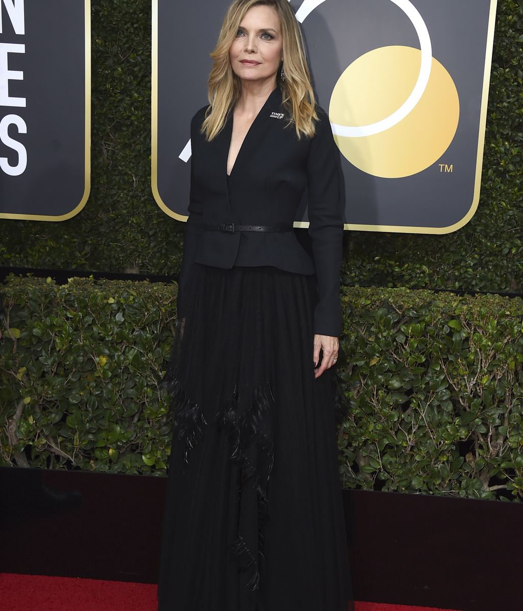 La alfombra 'negra' de los Globos de Oro contra el abuso sexual, foto a foto