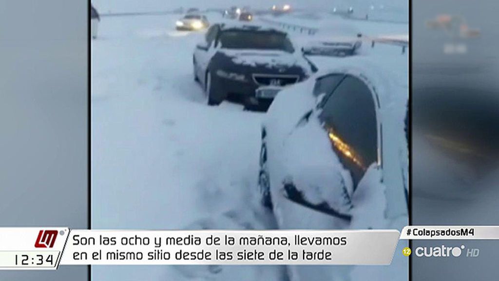 Los testimonios que reflejan el caos sufrido por los viajeros atrapados por la nevada