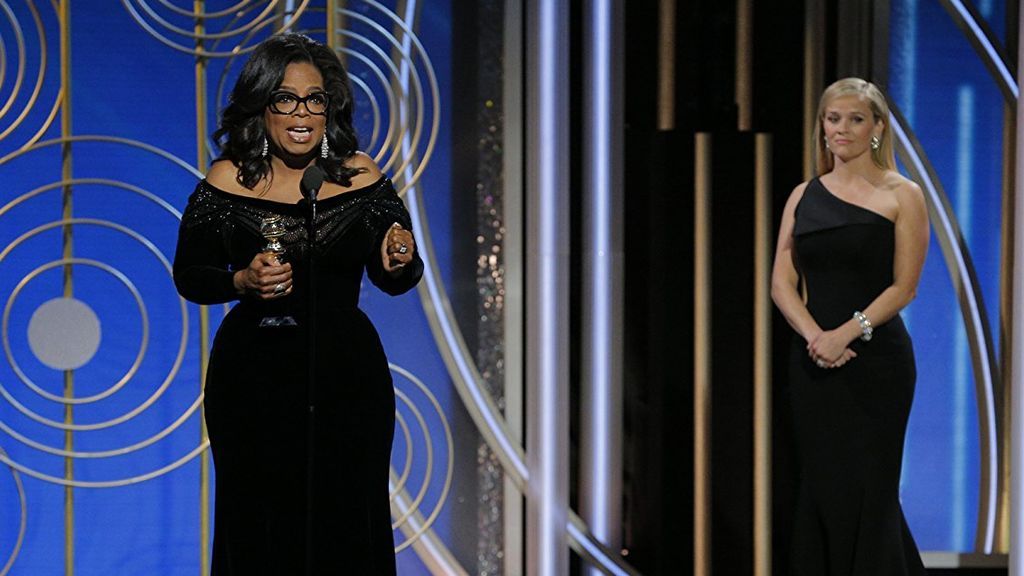 Oprah Winfrey y Reese Witherspoon, en la 75º edición de los Globos de oro.