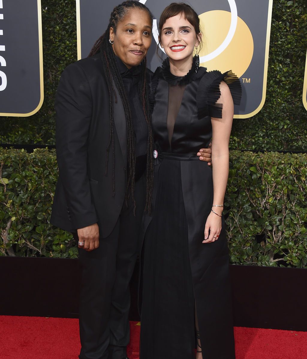 La alfombra 'negra' de los Globos de Oro contra el abuso sexual, foto a foto