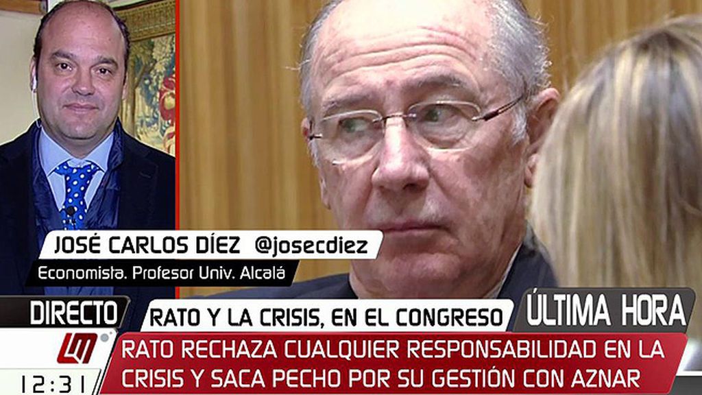 J.C. Díez, sobre el rescate: "España no tenía ni para pagar las pensiones del mes siguiente, Rajoy aceptó lo que le ofrecieron"