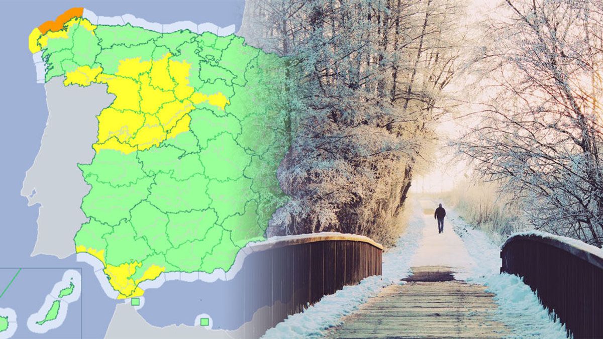 Un total de 16 provincias en alerta naranja y amarilla por olas, nieve, temperaturas, lluvia y viento
