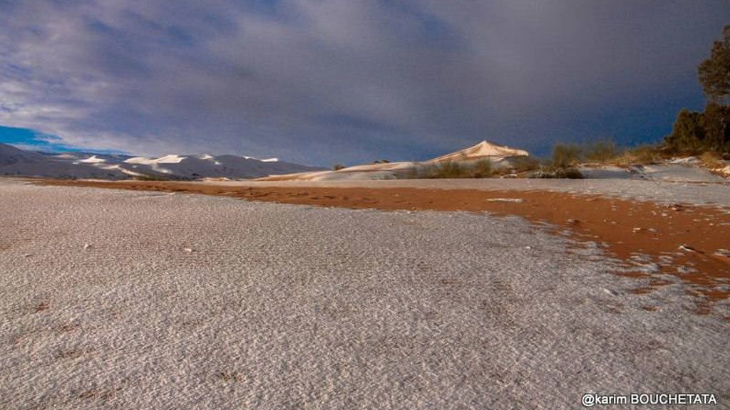Ain Sefra está a mil metros y una temperatura ahora de 6-12º C