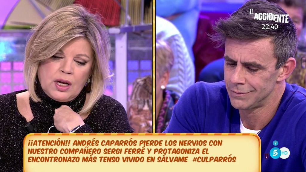 Terelu Campos: "Andrés Caparrós me ha dicho que ha llegado un momento que le resultaba difícil seguir aquí"