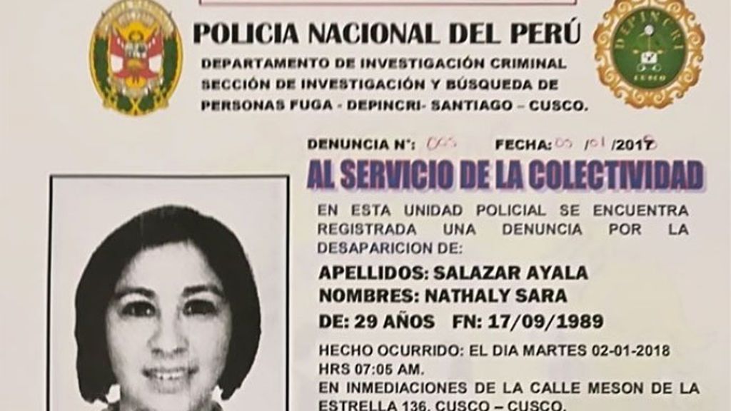 Las últimas imágenes de la española desaparecida en Perú