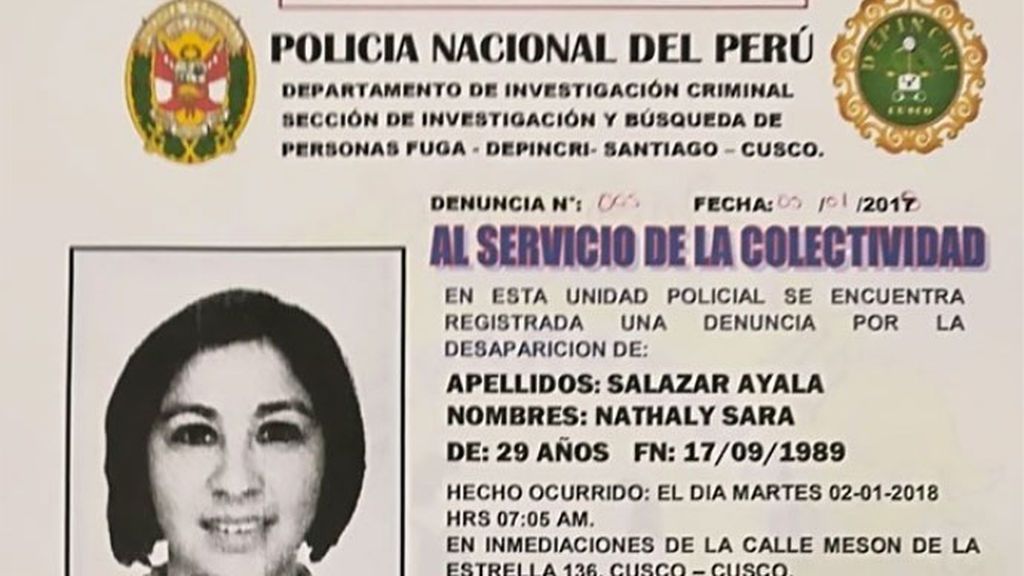 Las últimas imágenes de la española desaparecida en Perú