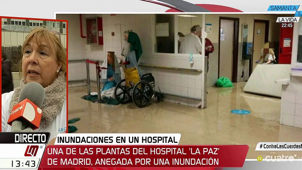 El Hospital de la Paz vuelve a inundarse en pleno pico de gripe: “No hay presupuesto para el mantenimiento de las instalaciones”
