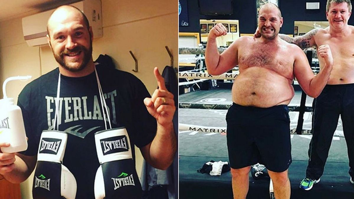 La transformación del boxeador Tyson Fury: pierde 25 kilos para volver a subirse al ring