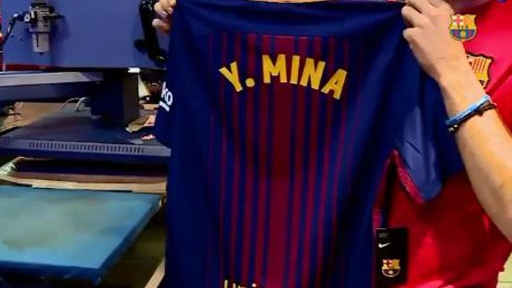 Padre de Yerry Mina: “Es un sueño que mi hijo vaya a jugar con Messi e Iniesta”
