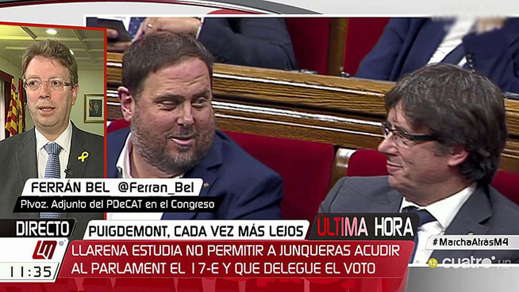 F. Bel: “Me parecería esperpéntico privar con carácter preventivo a Junqueras, Forn o Sánchez de ejercer como diputados”