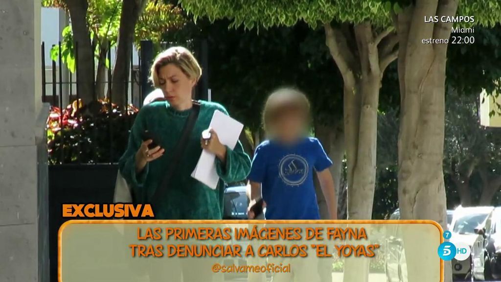 Primeras imágenes de Fayna tras denunciar a Carlos 'El Yoyas'