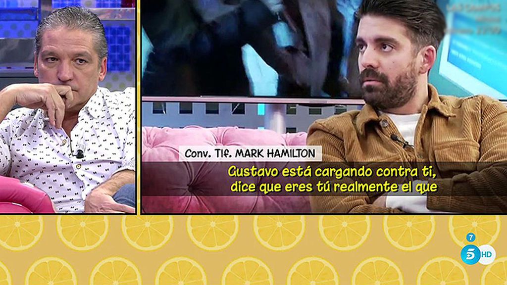Mark Hamilton: “Gustavo González me ataca porque tengo dignidad y no soy un llorón, está muerto de celos”