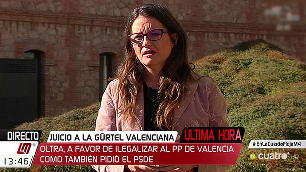 Oltra: “Si, como estructura, el PP de Valencia se ha manejado como una organización para delinquir, la justicia debería actuar”