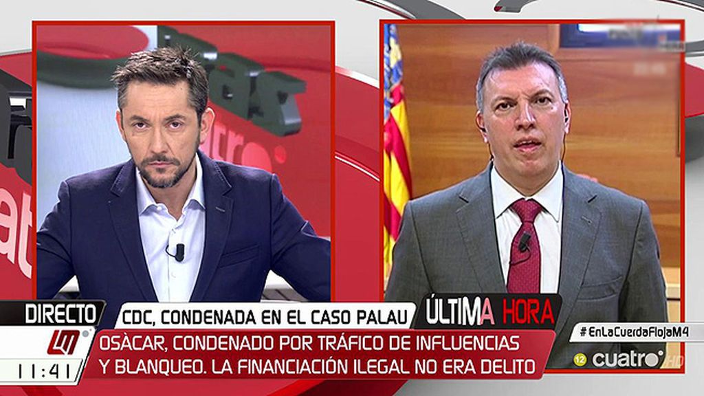 J. Bosch: "Me sorprende que cada vez que un partido tiene problemas con la corrupción siempre la culpa sea del tesorero"