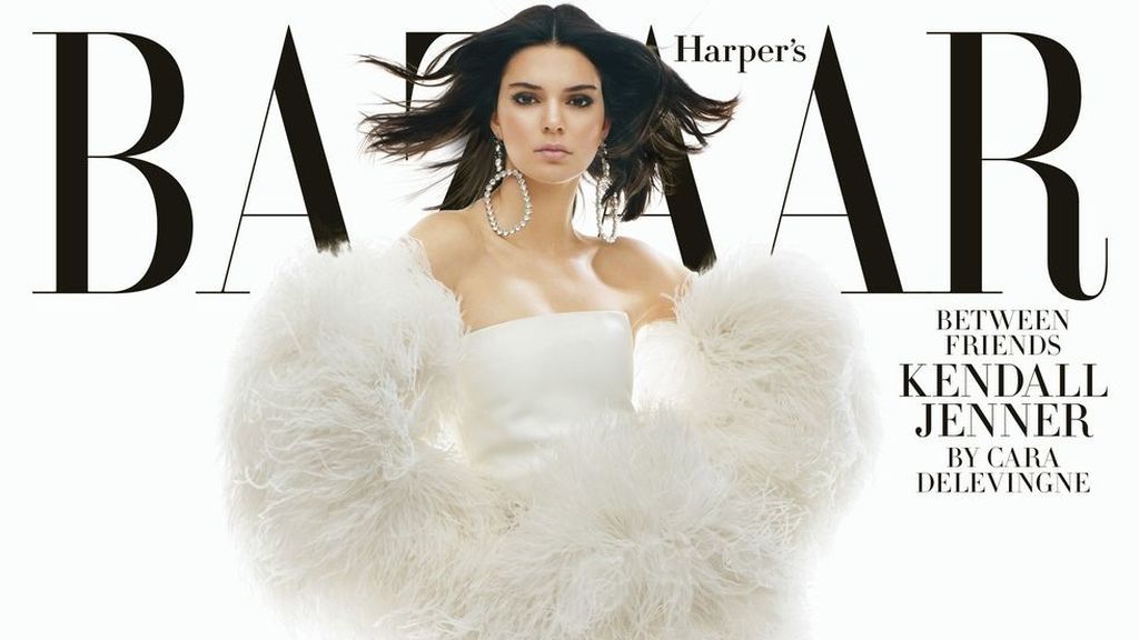 Kendall Jenner, portada de la revista 'Harper's Bazaar' en su número de febrero de 2018.