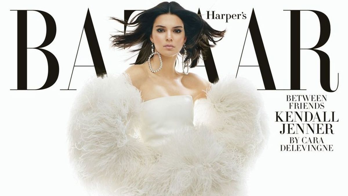 Kendall Jenner, portada de la revista 'Harper's Bazaar' en su número de febrero de 2018.
