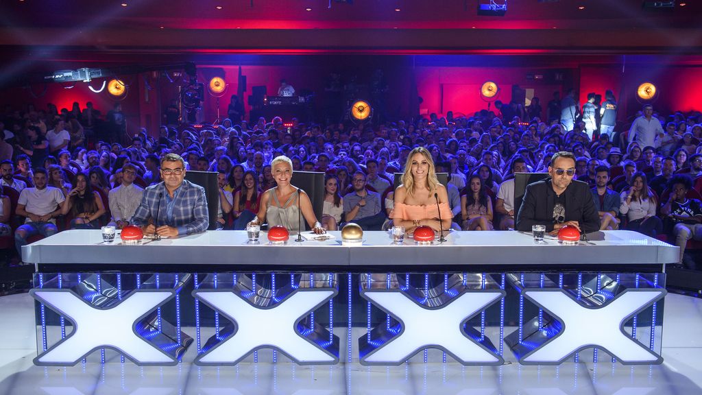 Imágenes del presentador y de los miembros del jurado de 'Got talent España'.