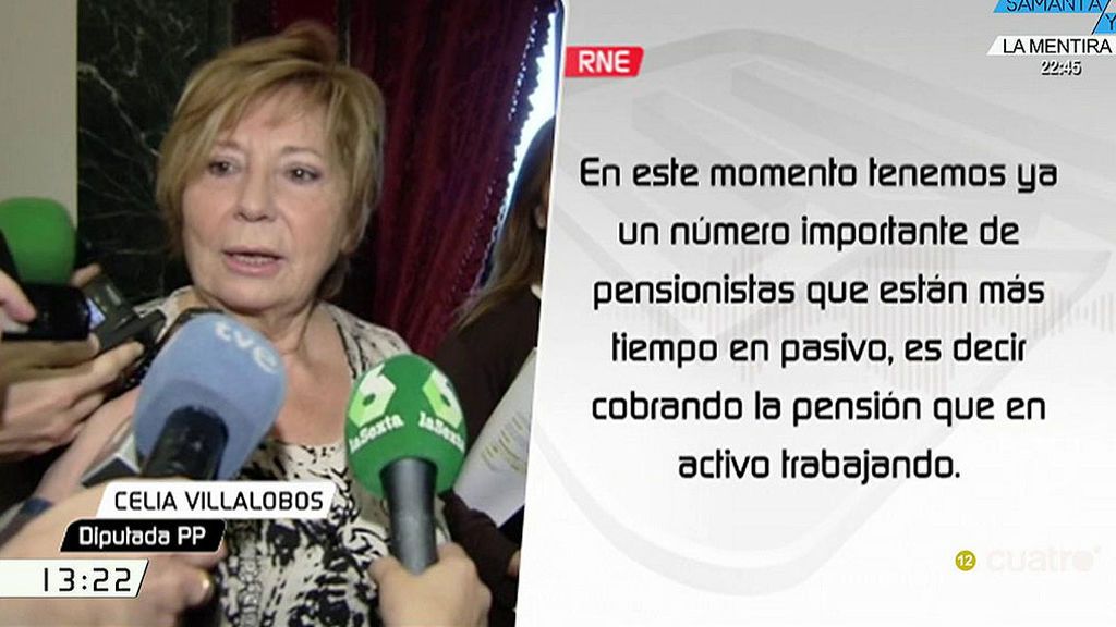 Celia Villalobos: “Hay un número importante de pensionistas que están más tiempo cobrando la pensión que en activo trabajando”